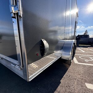Aluminum 7x16Vee Tandem Axle 7FT INT t Enclosed cargo Trailer