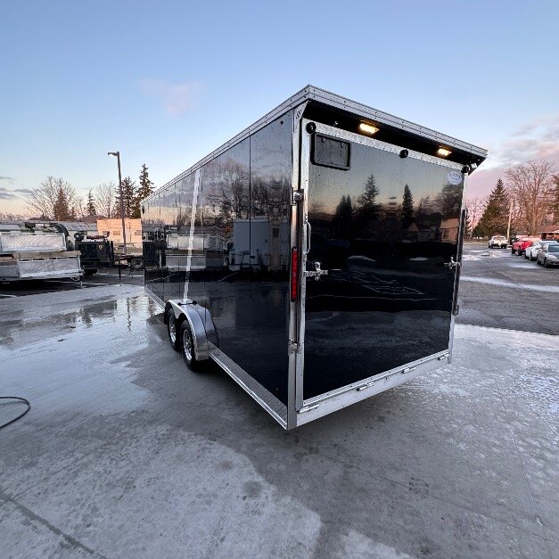 Aluminum 7.5x27 FT 7FT INT Height Drive thru snowmobile/SXS Trailer