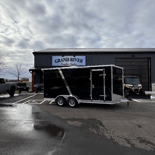 Aluminum 7x16 7FT INT Tandem Enclosed cargo Trailer