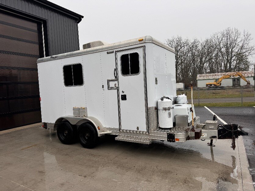 Aluminum 12FT heat and a/c Fiber optics cargo trailer