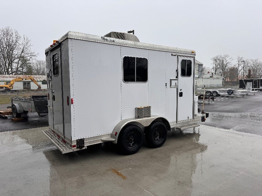 Aluminum 12FT heat and a/c Fiber optics cargo trailer