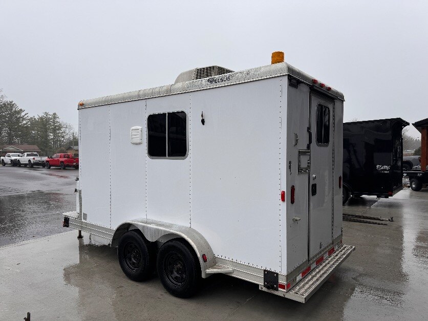 Aluminum 12FT heat and a/c Fiber optics cargo trailer