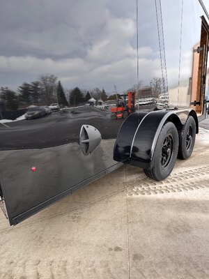 Aluminum Blackout 7x14 7FT INT Enclosed Cargo Trailer