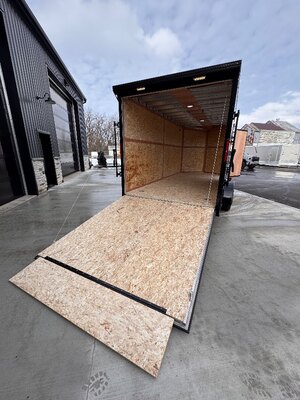 Aluminum Blackout 7x14 7FT INT Enclosed Cargo Trailer