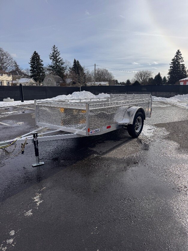 Aluminum 5x10 Byfold gate single Axle Utility Trailer