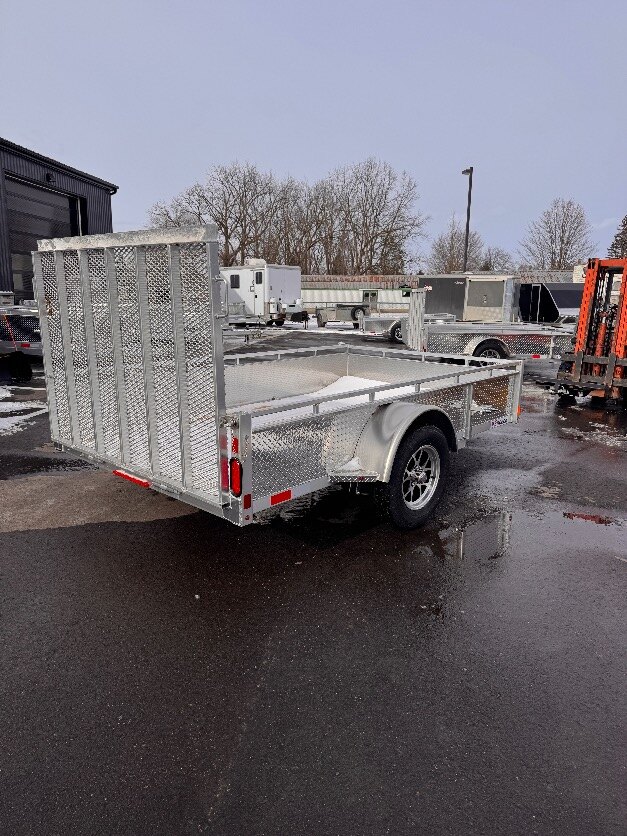 Aluminum 6x12 strait gate Single Axle Utility Trailer