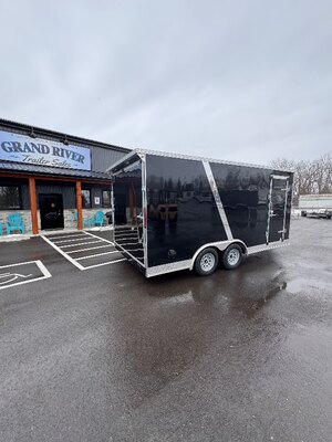 8.5x16 Tandem Axle 7.6Ft INT Height Enclosed cargo Trailer