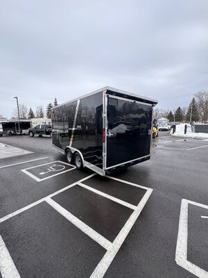 8.5x16 Tandem Axle 7.6Ft INT Height Enclosed cargo Trailer