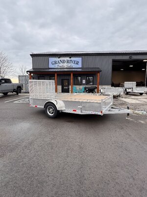 Aluminum 7x12 Single Axle Utility trailer