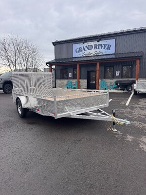 Aluminum 7x12 Single Axle Utility trailer