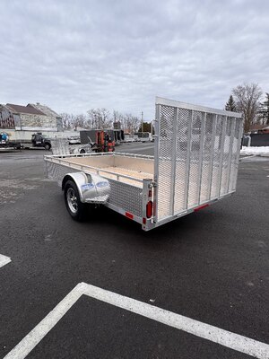 Aluminum 7x12 Single Axle Utility trailer