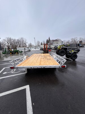 Aluminum 7x14 Single Axle 3 place Side Load ATV trailer
