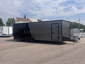 8.5x22VEE Tandem Axle 7.6Ft INT tandem 5200LB axles Height Enclosed cargo Trailer
