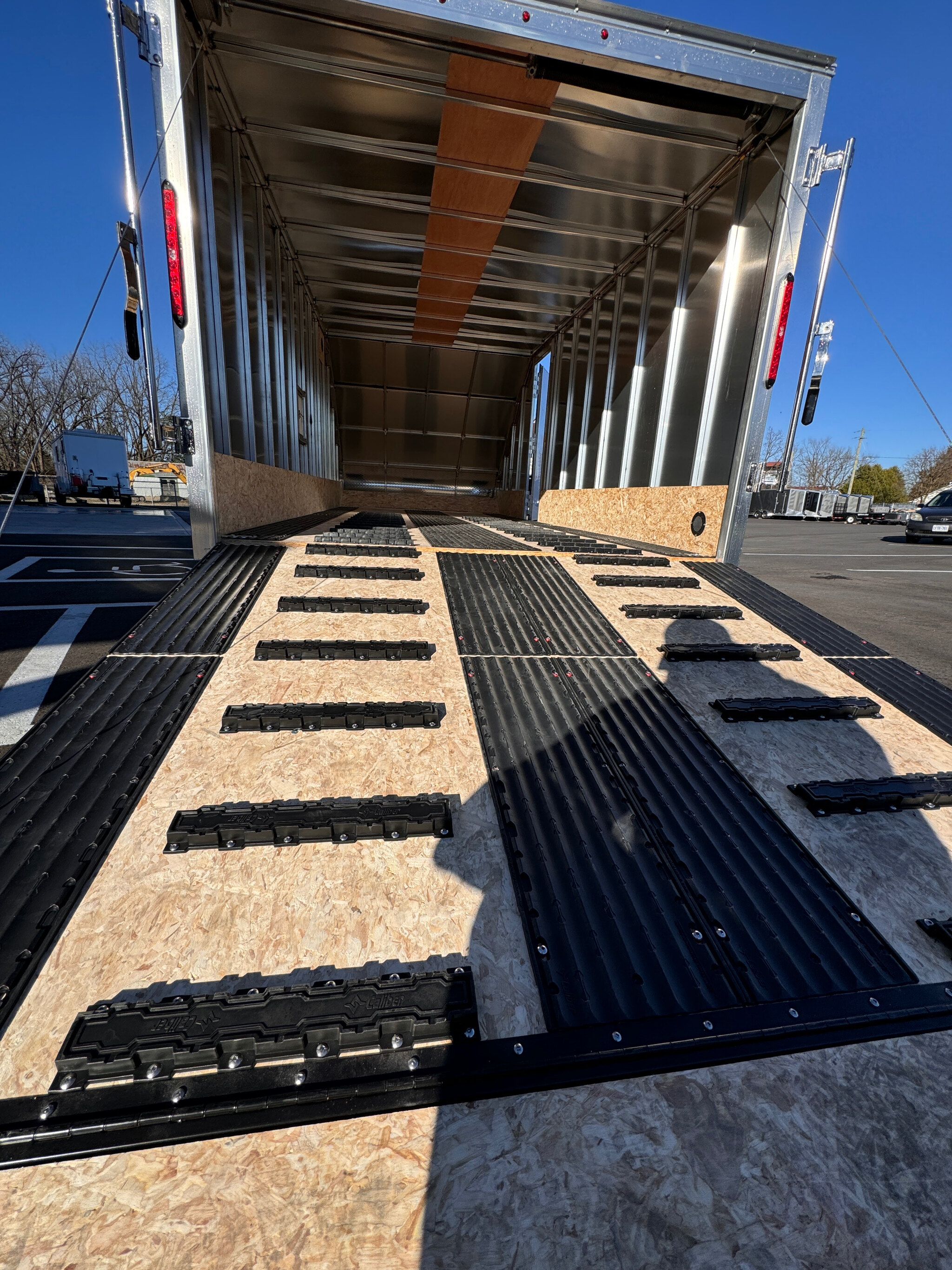 Aluminum 7x16 2 place Hybrid Snowmobile/ 2 ATV Trailer