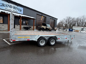Galvanized 5 TON 7x18 Tandem Axle Landscape Trailer