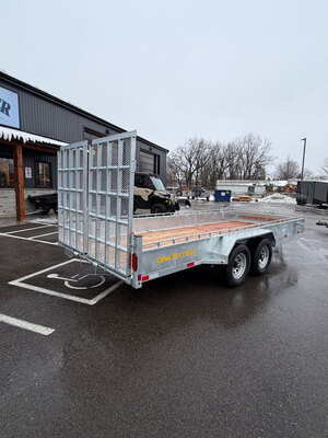 Galvanized 5 TON 7x18 Tandem Axle Landscape Trailer
