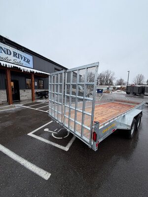 Galvanized 5 TON 7x18 Tandem Axle Landscape Trailer