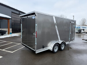7x16 Tandem Axle 7Ft INT Height Enclosed Trailer