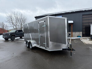7x16 Tandem Axle 7Ft INT Height Enclosed Trailer