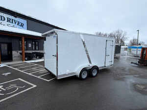 7x16 Tandem Axle 7Ft INT Height Enclosed Trailer
