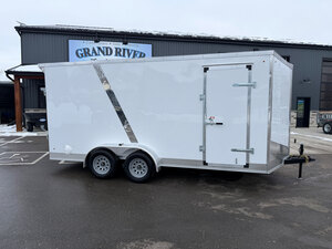 7x16 Tandem Axle 7Ft INT Height Enclosed Trailer