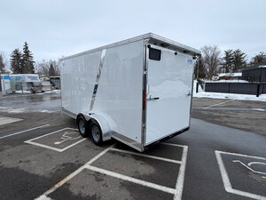 7x16 Tandem Axle 7Ft INT Height Enclosed Trailer