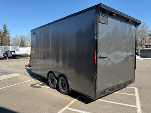 8.5x16 Blackout Tandem Axle 7.6Ft INT Height Enclosed cargo Trailer
