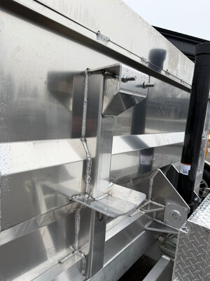 Aluminum 80x125TON Dump Trailer with spreader gate