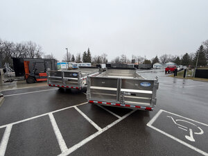 Aluminum 80x125TON Dump Trailer with spreader gate