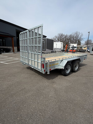 Galvanized 5 TON 7x14 Tandem Axle Landscape Trailer