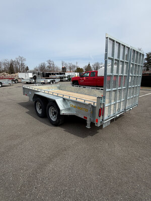 Galvanized 5 TON 7x14 Tandem Axle Landscape Trailer