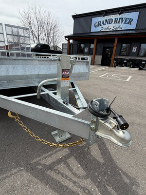 Galvanized 5 TON 7x16 Tandem Axle Landscape Trailer