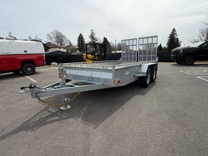 Galvanized 5 TON 7x16 Tandem Axle Landscape Trailer