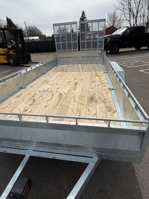 Galvanized 5 TON 7x16 Tandem Axle Landscape Trailer