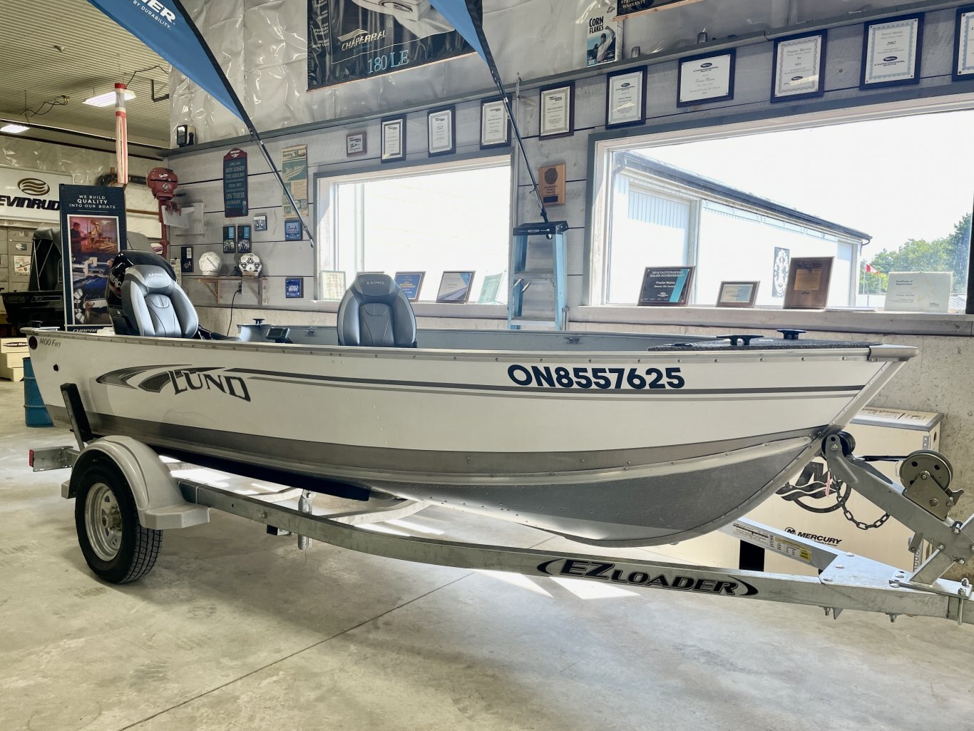 2018 Lund 1400 Fury SS NEW 25HP Mercury FourStroke