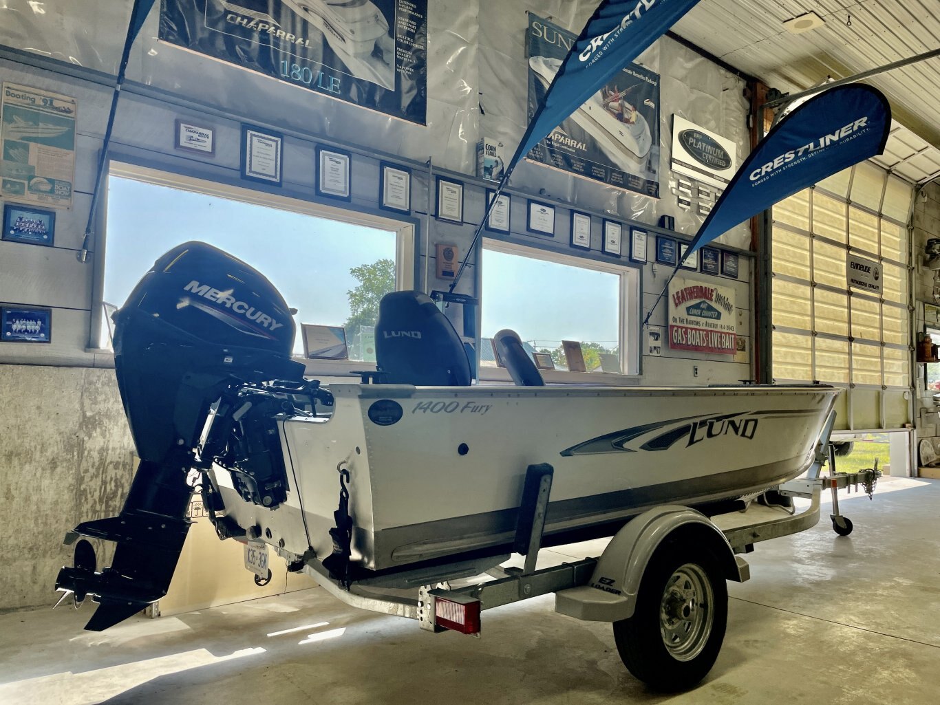 2018 Lund 1400 Fury SS NEW 25HP Mercury FourStroke