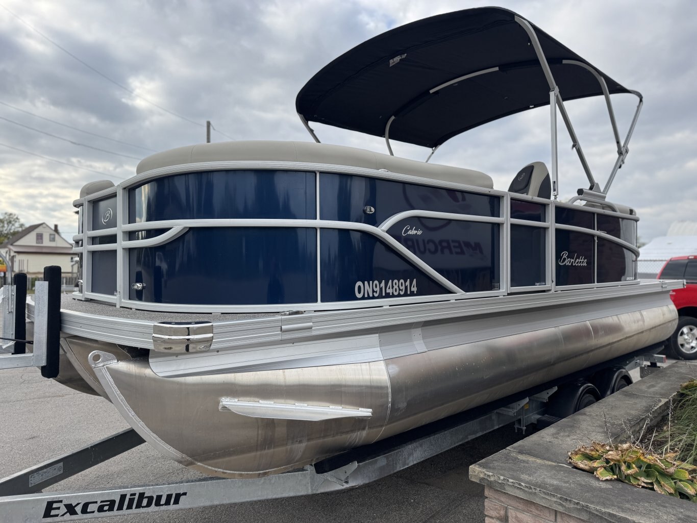 2023 Barletta Cabrio 20QC LOW HRS + NEW Trailer