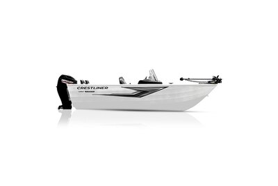 Crestliner 1650 Discovery TILLER  White exterior