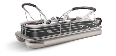 Lowe Boats SS 250CL Charcoal Metallic Exterior - Grey Upholstery with Red Accents
