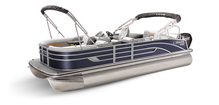 Lowe Boats SS 250CL Indigo Metallic Exterior Grey Upholstery with Orange Accents