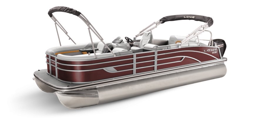Lowe Boats SS 250CL Wineberry Metallic Exterior Grey Upholstery with Orange Accents