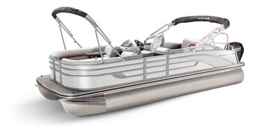 Lowe Boats SS 250CL White Metallic Exterior - Grey Upholstery with Red Accents