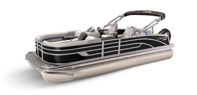 Lowe Boats SS 250DL Black Metallic Exterior - Grey Upholstery with Blue Accents