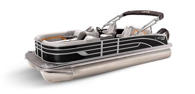 Lowe Boats SS 250DL Black Metallic Exterior - Grey Upholstery with Orange Accents