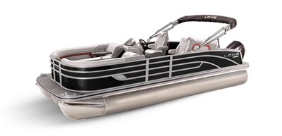 Lowe Boats SS 250DL Black Metallic Exterior - Grey Upholstery with Red Accents