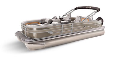 Lowe Boats SS 250DL Caribou Metallic Exterior - Grey Upholstery with Orange Accents