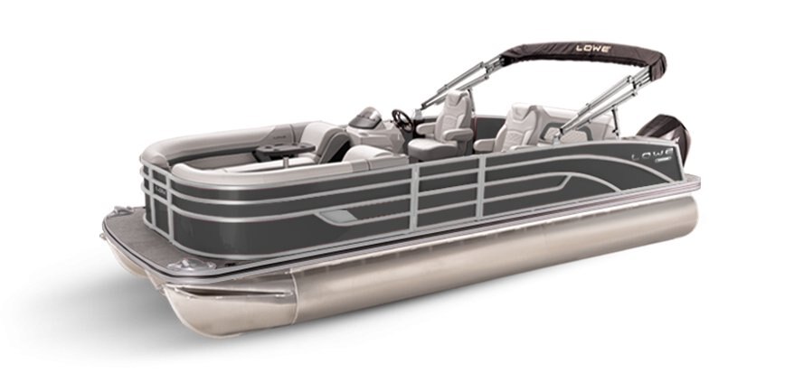 Lowe Boats SS 250DL Charcoal Metallic Exterior Grey Upholstery with Mono Chrome Accents