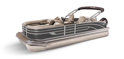Lowe Boats SS 250DL Charcoal Metallic Exterior - Tan Upholstery with Mono Chrome Accents