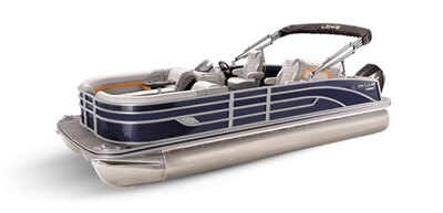 Lowe Boats SS 250DL Indigo Metallic Exterior - Grey Upholstery with Orange Accents