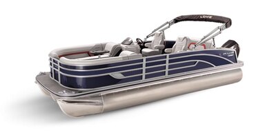 Lowe Boats SS 250DL Indigo Metallic Exterior - Grey Upholstery with Red Accents